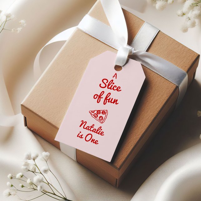 Pizza 1. Hand Gezeichnet Stück Spaß Geburtstag Geschenkanhänger (Von Creator hochgeladen)