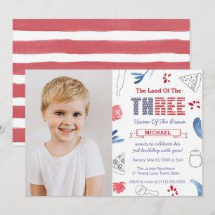 Pizza 3. Geburtstag Party Italienisches amerikanis Einladung