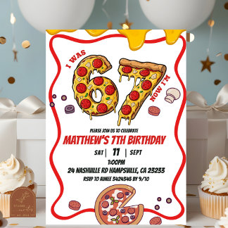  Pizza 67 Birthday party invitation Einladung