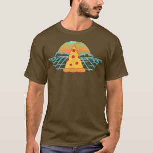 Pizza 80er Retro Vaporware Ästhetisch Vintager Son T-Shirt