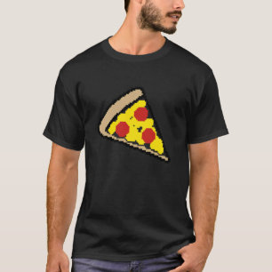 Pizza 8 Bit Gamer-Enthusiast Retro-Gaming T-Shirt