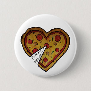 Pizza-Abzeichen Button