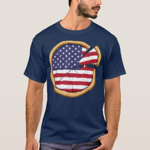 Pizza American Flag Patriotic Pizza Usa Pizza 4. T-Shirt