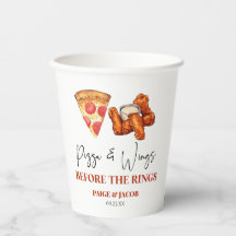 Pizza and Wings Before The Wings Rehearsal Dinner