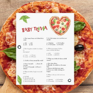 Pizza Baby Dusche Baby Triviale Baby Shower Game
