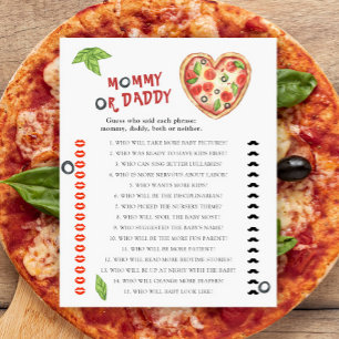 Pizza Baby Dusche - Mama- oder Papa-Spiel