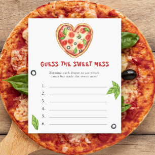 Pizza Baby Dusche - Raten Sie mal, das Sweet Mess 