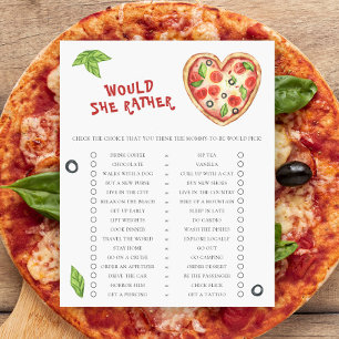 Pizza Baby Dusche würde sie eher spielen