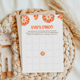 Pizza Baby Shooter Baby Bingo Game Card Einladung