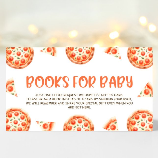 Pizza Baby Showbücher für Baby Begleitkarte (Von Creator hochgeladen)