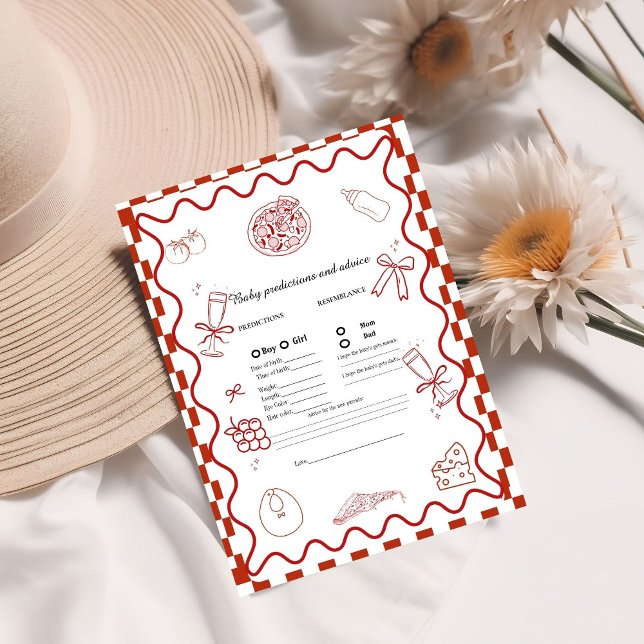 Pizza Baby Vorhersage Kinderspielkarte Hinweiskarte (Von Creator hochgeladen)