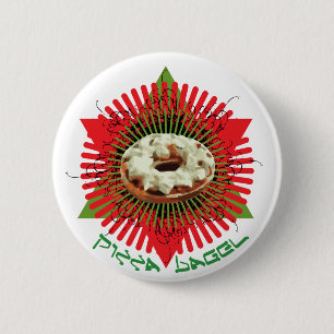 Pizza-Bagel: Jüdischer Italiener Button