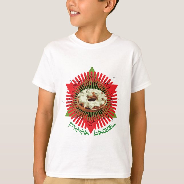 Pizza-Bagel: Jüdischer Italiener T-Shirt (Vorderseite)
