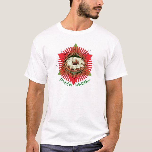 Pizza-Bagel: Jüdischer Italiener T-Shirt (Vorderseite)