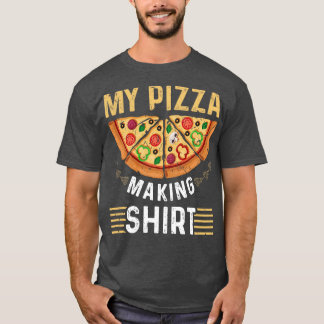 Pizza Baker Men Vintag Pizza T-Shirt