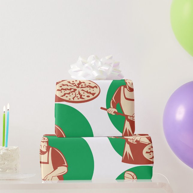 Pizza Baker Wrapping Paper Geschenkpapier (Von Creator hochgeladen)