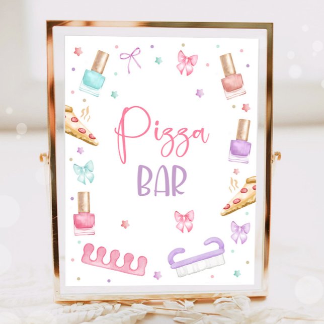 Pizza Bar Mani-Pedi Party Manicure Pedicure Girl Poster (Von Creator hochgeladen)