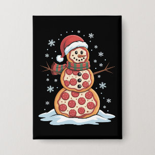 Pizza Baum Schneemann Santa Hut Weihnachtsfeier Lu Button