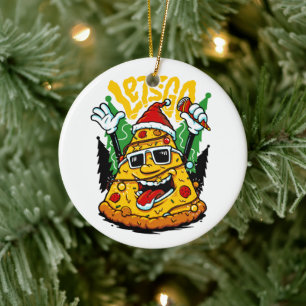 Pizza Baum Weihnachtsbeleuchtung Frohe Krustmas We Keramik Ornament