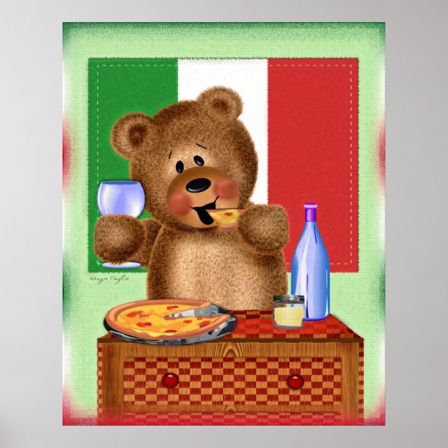 Pizza Bear Poster (Vorne)