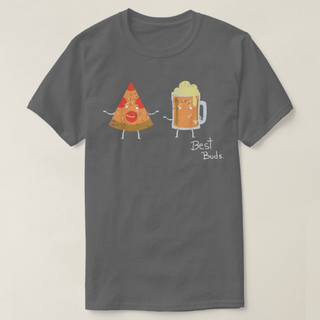 Pizza Beer Best Buds Kostüm Niedlich leicht Essen  T-Shirt (Design vorne)