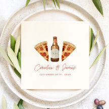 Pizza & Beer Casual Couples Wedding Bridal Shower