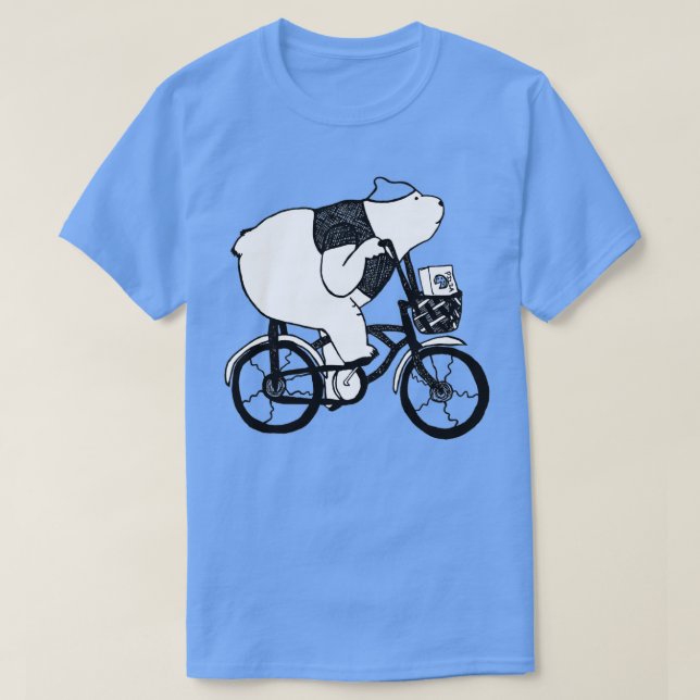 Pizza Bike Bear  T-Shirt (Design vorne)