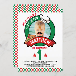 Pizza Birthday Party Einladung