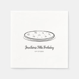 Pizza Birthday Party Napkin Serviette