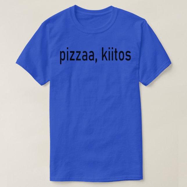Pizza Bitte Pizzaa Kiitos Finlan T-Shirt (Design vorne)