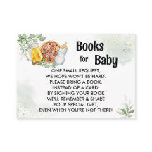 Pizza & Brews Baby Shower Book Request Greenery