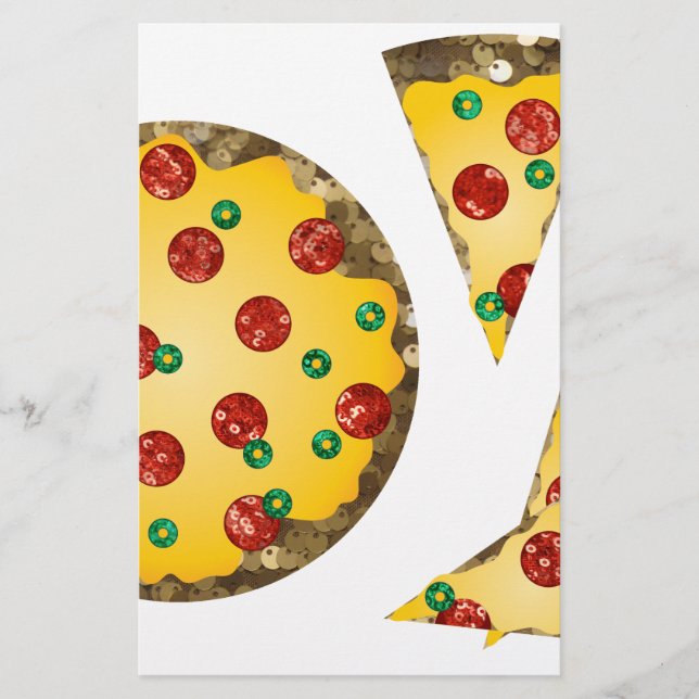 Pizza Briefpapier (Vorderseite)