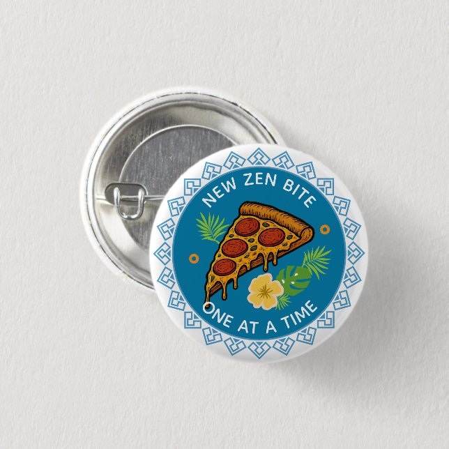 Pizza Button (Vorne & Hinten)
