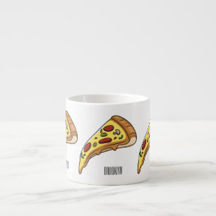 Pizza Cartoon Illustration Espressotasse