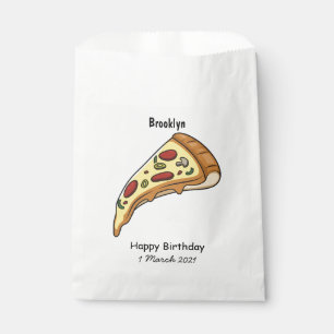 Pizza Cartoon Illustration Geschenktütchen