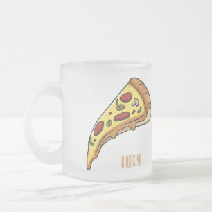 Pizza Cartoon Illustration Mattglastasse
