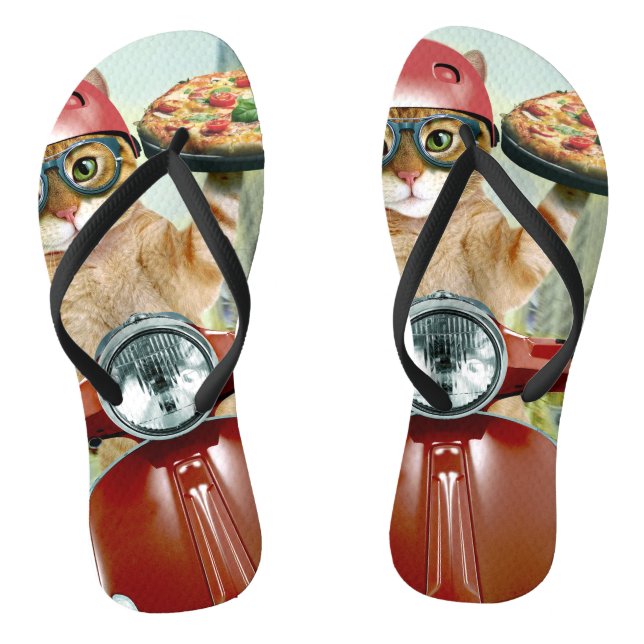 Pizza cat - Katze - Pizzeria Flip Flops (Fußbett)