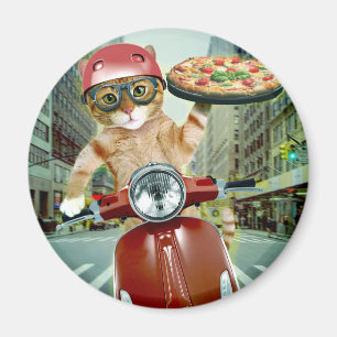 Pizza cat - Katze - Pizzeria Magnet
