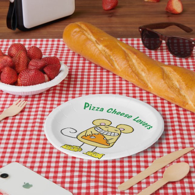 Pizza Cheese Lovers Paper Tellers, Pizza Cheese Te Pappteller (Picknick)