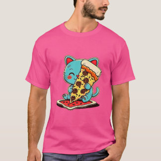 Pizza Chibi Cat T-Shirt