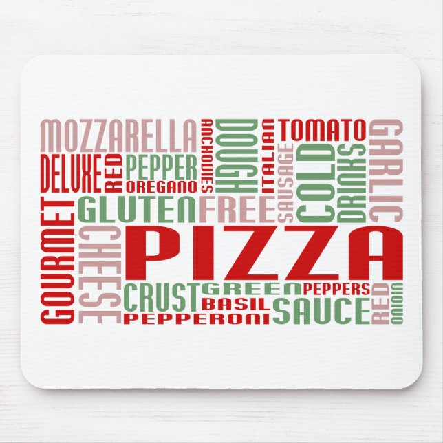 Pizza chitChat Mousepad (Vorne)