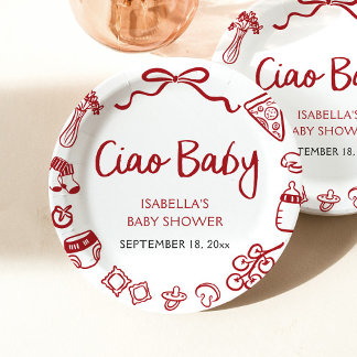 Pizza Ciao Baby Dusche Pappteller