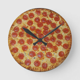 Pizza Clock Runde Wanduhr