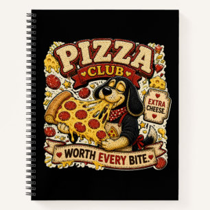 Pizza Club - Jeden Bissen Wert Persönlich Lustig Notizbuch