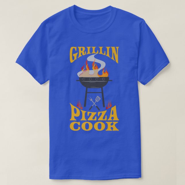 Pizza Cook GRILLEN Grill Smoker & Barbecue Koch T-Shirt (Design vorne)