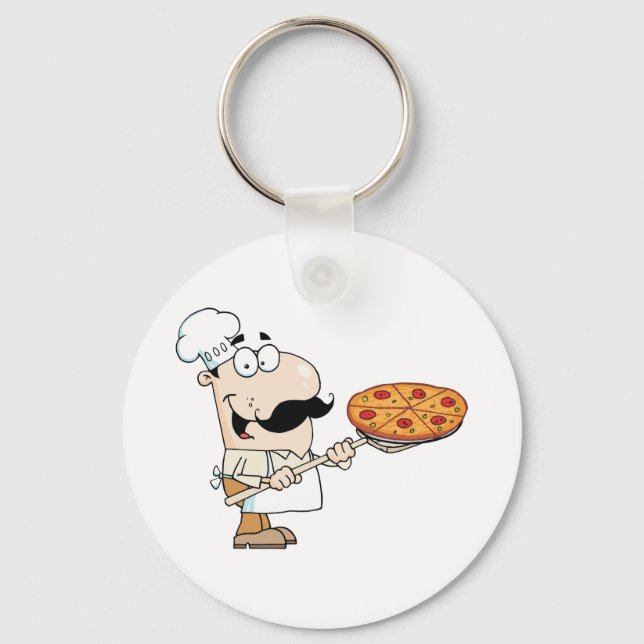 Pizza Cook Schlüsselanhänger (Vorderseite)
