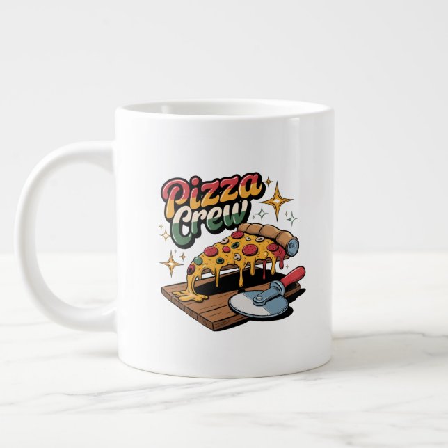 Pizza-Crew Jumbo-Tasse (Links)