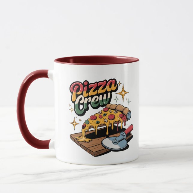 Pizza-Crew Tasse (Links)