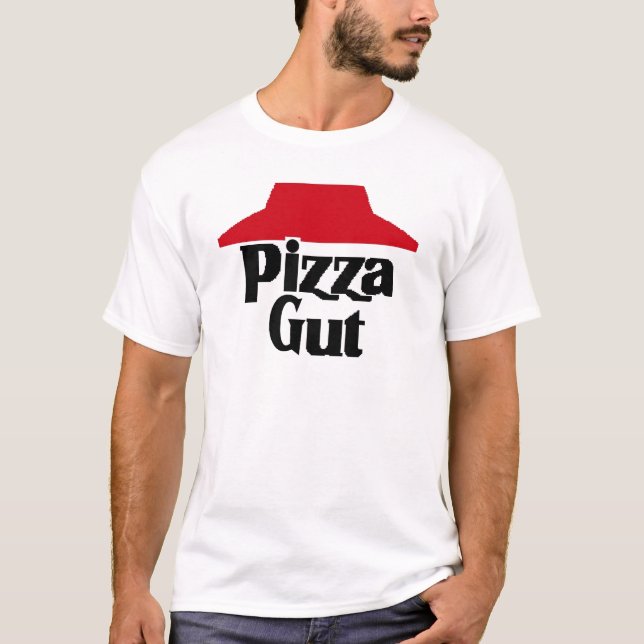 Pizza-Darm T-Shirt (Vorderseite)
