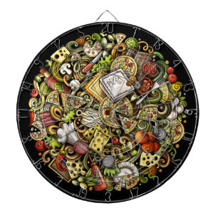 PIZZA Dartboard Dartscheibe